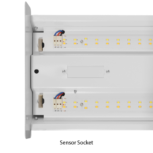 NICOR 4 Foot LED Wraparound With Prismatic Lens Wattage/CCT Selectable 21W/26W/34W/40W 3000K/3500K/4000K/5000K/6500K 120-277V 0 CRI White (WPP1440SUS8)