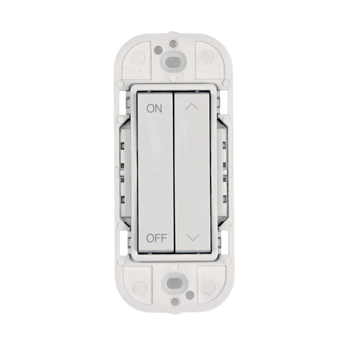 Maxlite 111521 EasyRF Double Rocker Battery Wall Switch White (WRF2RB-W)