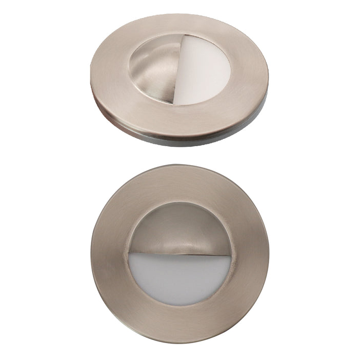 Lotus LED Lights Wall Wash Eyelid Brushed Nickel Trim For AD-107T Pucks (WWT-BN-107)