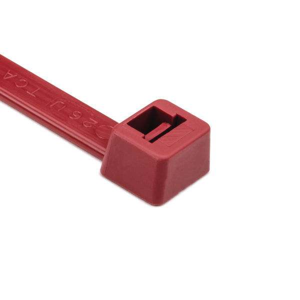 HellermannTyton Heavy-Duty Cable Tie 15.2 Inch Long UL Rated 120 Pound Tensile Strength PA66 Red 500 Per Package (T120R2H4)