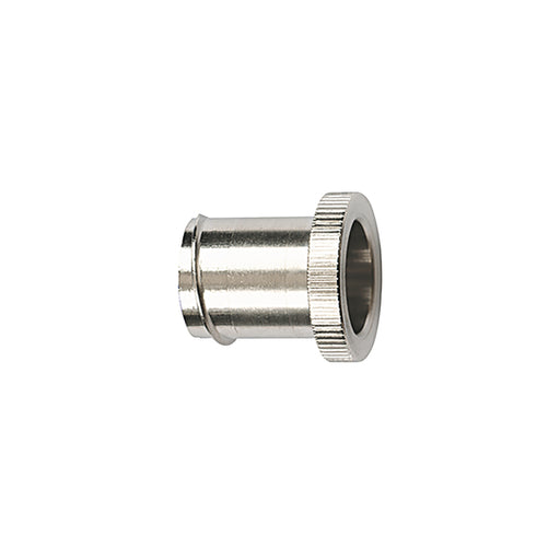 HellermannTyton HelaGuard Metallic Conduit End Cap Insert Flexible 0.38 Inch 16mm Diameter Nickel Plated Brass Metal 10 Per Package (FSU16-E)