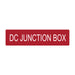 HellermannTyton Solar Label DC Junction Box 4.0 Inch X 1.0 Inch Vinyl Red 10 Per Package (596-00744)
