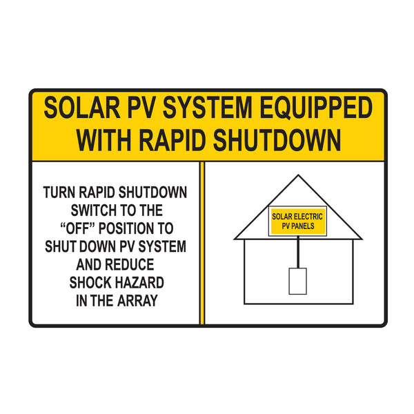 HellermannTyton Solar Label Reflective 2017 Code Solar PV System (596-00888)