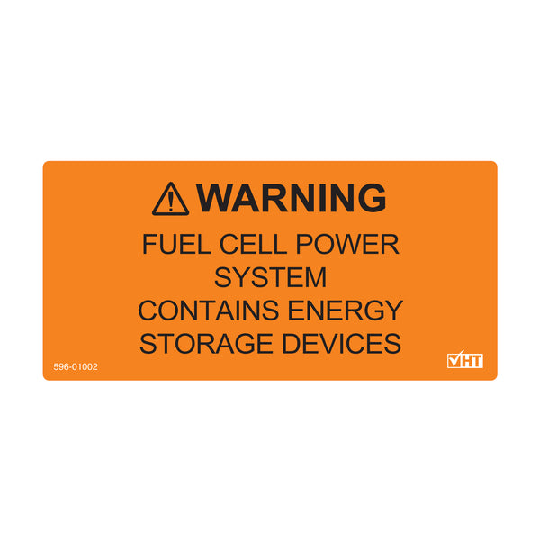 HellermannTyton Solar Label Fuel Cell Power System Label 4.12 Inch X 2.0 Inch VL Orange (596-01010)