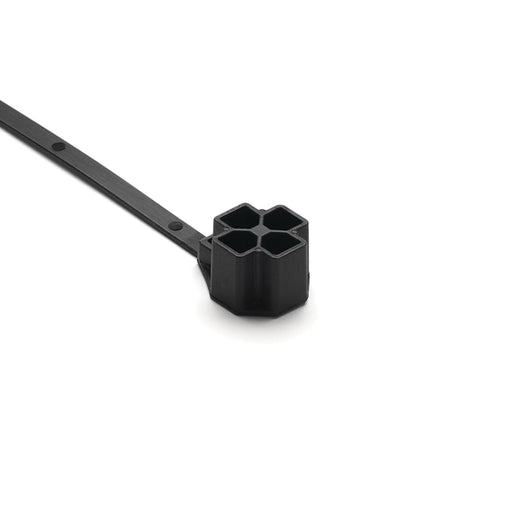HellermannTyton M10 Stud Mount Tie 7.5 Inch Tie 80 Pound Tensile Strength PA66HIRHS Black 2000 Per Package (157-00291)