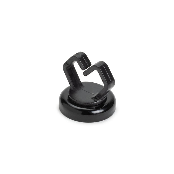 HellermannTyton Magnetic Clip Small ½&quot; Neodymium Alloy (Magnet)/Polyacetal (POM)/Steel 10 Pound Pull Force Black 10 Per Bag (151-04027)