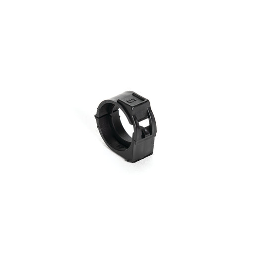 HellermannTyton Hinged Convoluted Tubing End Clamp Fitting 0.38 Inch Polypropylene Black 2500 Per Package (167-00224)