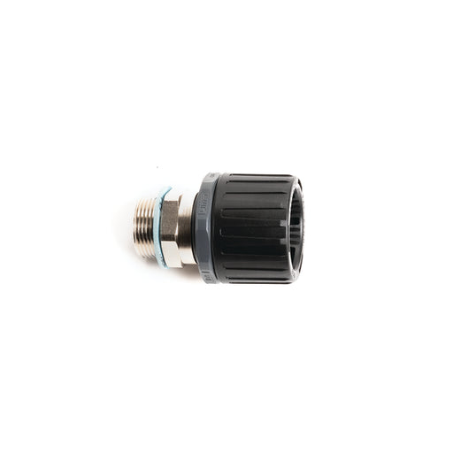 HellermannTyton Helaguard Non-Metallic Ultra Fitting Straight IP68 M50 Thread 54Mm Diameter PA66 Black (166-90976)