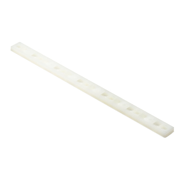 HellermannTyton Cable Tie Mounting Plate 8.05 Inch X .62 Inch .2 Inch Hole Diameter .3 Inch Maximum Tie Width PA66 Natural 100 Per Package (MSMP5/109C2)