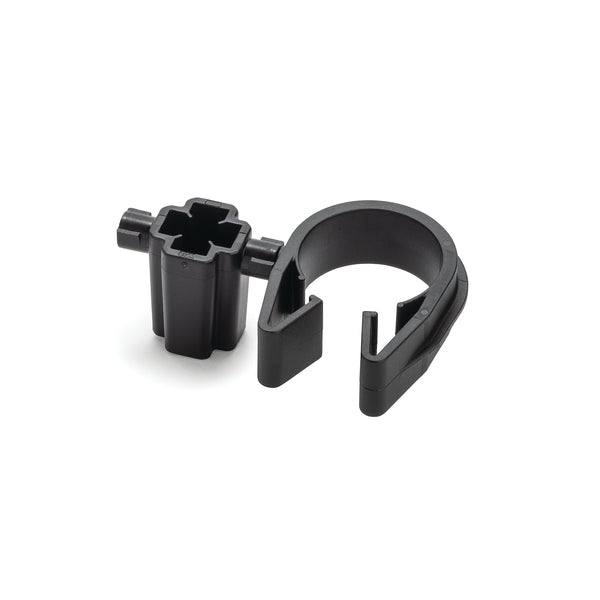 HellermannTyton Stud Mount To MOC Clip 26Mm Clip 5Mm/6Mm Stud Mount PA66HIRHSUV Black 1000 Per Carton (156-02917)