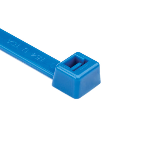 HellermannTyton Heavy-Duty Cable Tie 15.2 Inch Long UL Rated 120 Pound Tensile Strength PA66 Blue 500 Per Package (T120R6H4)