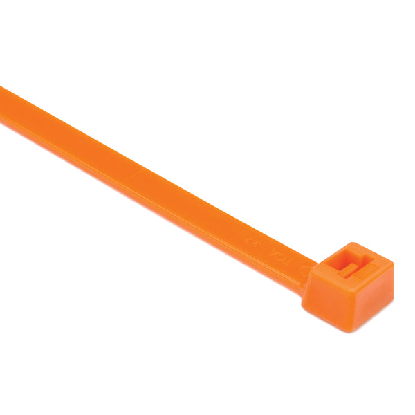 HellermannTyton Heavy Duty Cable Tie 15 Inch Long 120 Pound Tensile Strength PA66HIRHS Orange 500 Per Package (111-12075)