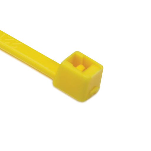 HellermannTyton Cable Tie 8 Inch Long UL Rated 18 Pound Tensile Strength PA66 Yellow 1000 Per Package (T18L4M4)