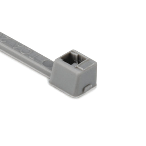HellermannTyton Cable Tie 4 Inch Long UL Rated 18 Pounds Tensile Strength PA66 Gray 100 Per Package (116-01818)