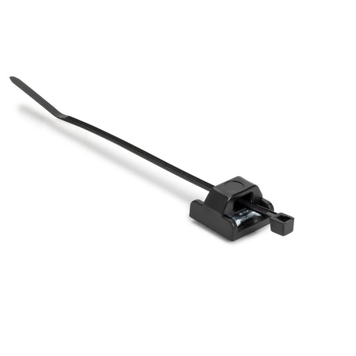 HellermannTyton Magnetic Cable Tie Mount With T18R Tie Unassembled Set 0.6 X 0.6 Inch Magnet/Pom/St 5 Pound Pull Black 100 Per Box (156-03231)