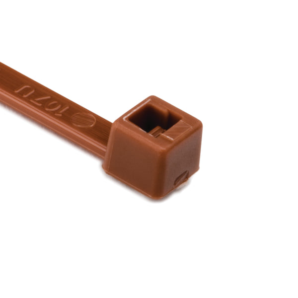 HellermannTyton High -Temperature Cable Tie 6 Inch Long 30 Pound Tensile Strength PA46 Brown 1000 Per Package (T30R1STNLM5)