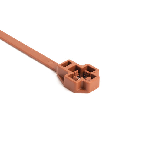 HellermannTyton Low-Profile M8 Stud Mount Tie 7.5 Inch Tie 80 Pound Tensile Strength PA46 Brown 3000 Per Package (157-00341)