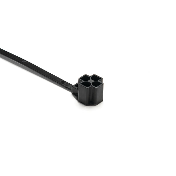 HellermannTyton M8 Stud Mount Tie 7.5 Inch Tie 80 Pound Tensile Strength PA66HIRHS Black 3000 Per Package (157-00290)