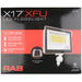 RAB LED Flood X17 Field Adjustable 80W-60W-40W 3000K/4000K/5000K With Knuckle Mount Photocell White (X17XFU80W)