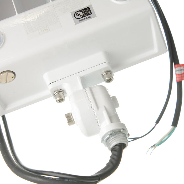 RAB X22 LED Flood Field Adjustable 60W/50W/40W/30W 3000K/4000K/5000K 7H6V Knuckle Mount With Trunnion Kit Photocell White (X22-60W)