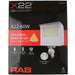RAB X22 LED Flood Field Adjustable 60W/50W/40W/30W 3000K/4000K/5000K 7H6V Knuckle Mount With Trunnion Kit Photocell White (X22-60W)