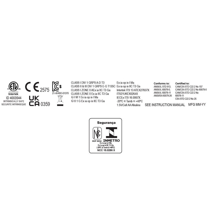 Nightstick Intrinsically Safe Dual-Light Flashlight With Magnets 3 AA Not Included Green Atex (XPP-5422GMXA)