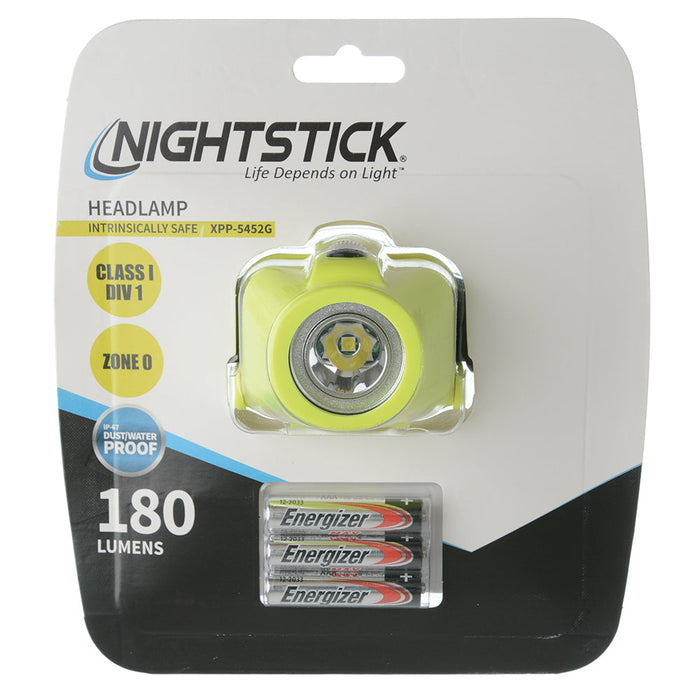 Nightstick Intrinsically Safe Dual-Function Headlamp-Green (XPP-5452G)