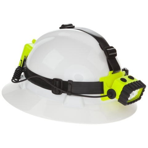 Nightstick Safety Rated Intrinsically Safe LED Headlamp With White And Green LEDS-Green (XPP-5458G)