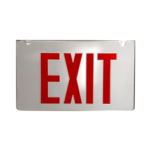 2-Face Red Silver Mylar Exit Sign Panel