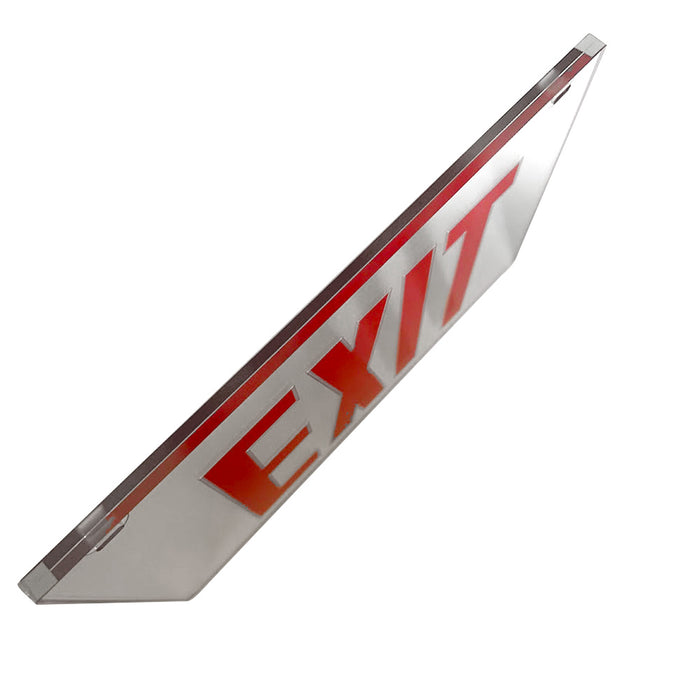 2-Face Red Silver Mylar Exit Sign Panel