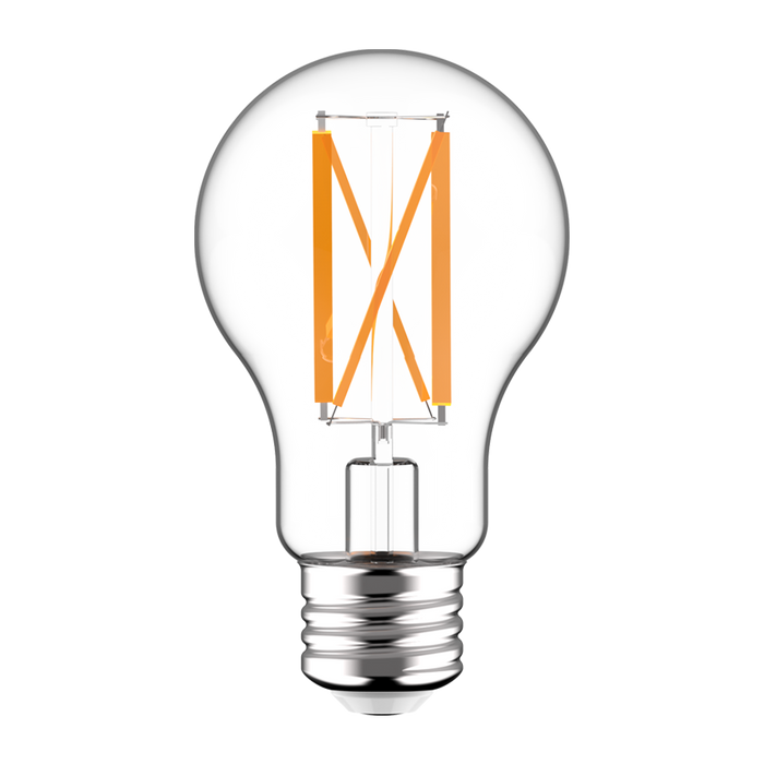RAB LED Filament Lamp A19 10W 75W Equivalent 1100Lm E26 Base 90 CRI 2700K Dimmable Clear (A19-10-E26-927-F-C)