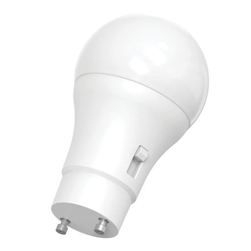 RAB 8W LED A19 Bulb CCT Selectable 2700K/3000K/3500K/4000K/5000K 90 CRI 120V GU24 Base (A19-8-GU24-9CCT-DIM)