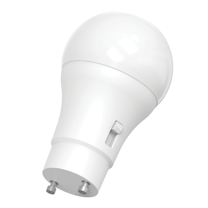 RAB 10W LED A19 Bulb CCT Selectable 2700K/3000K/3500K/4000K/5000K 90 CRI 120V GU24 Base (A19-10-GU24-9CCT-DIM)