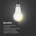 Feit Electric 8.8W [60W Equivalent] Adjustable White CCT Selectable 2700K/3000K/3500K/4000K/5000K Dusk To Dawn Outdoor LED Bulb (OM60/5CCTCA/DD/LEDI)