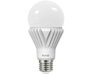 RAB Bulb A19 15W 125W Equivalent 2000Lm E26 80 CRI 3000K Non-Dimmable 120/277V (A21-17-E26-830-ND 120-277V)