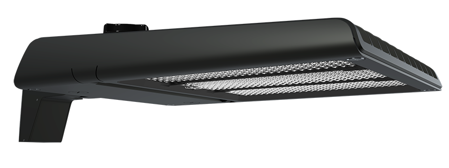 RAB A22 LED Area Light Type IV Wattage Selectable 320W/280W/250W 3000K 480V 0-10V Dimming Black (A22-4T320YB/480)