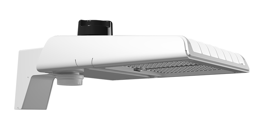 RAB A22 Field Adjustable Area Light 100W/80W/60W 3000K/4000K/5000K Type 5 Pole Mount 480V Microwave Occupancy Sensor White (A22-5T100W/480/MVS)