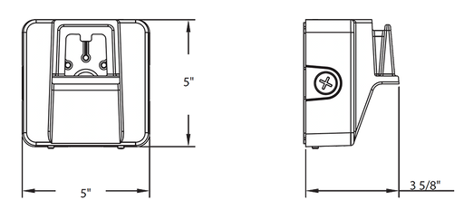 RAB A22 Field Adjustable Area Light Wall Mount Bronze (A22WM)