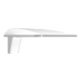 RAB LED Small Area Light Type III Wattage/CCT Selectable 100W/80W/50W 3000K/4000K/5000K Pole Mount 120-277V White (A34T3SW)