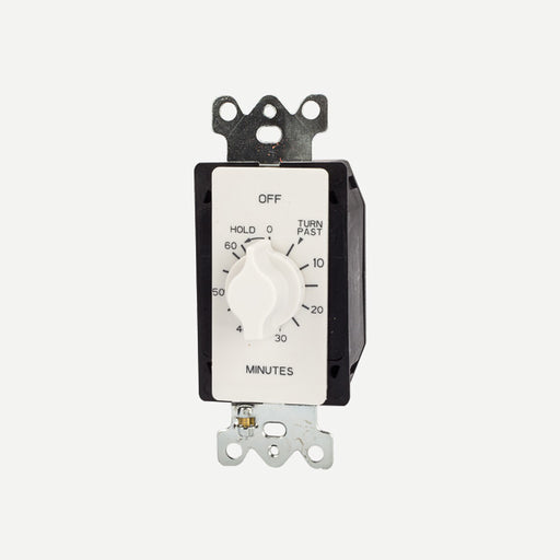 Tork 60 Minute Spring Wound Twist Timer With Hold 125-277V SPDT White (A560MHW)