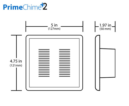NICOR PrimeChime Plus 2 Video Compatible Doorbell Chime Kit With ecobee Adapter Matte White (PRCP2EB)