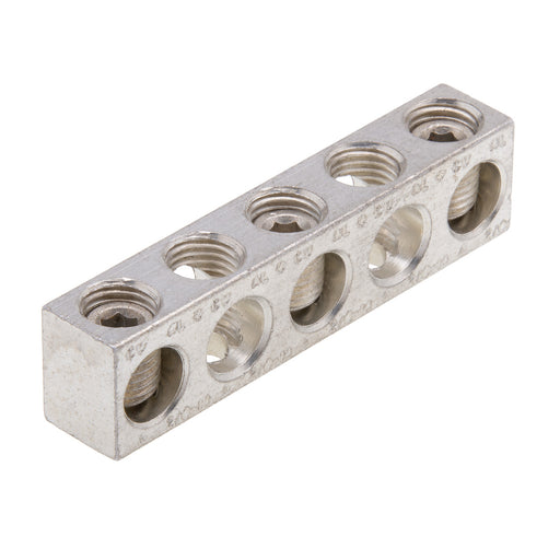 NSI Neutral Bar Aluminum 4-14 5-Hole 3 Circuit (#4-14-515)