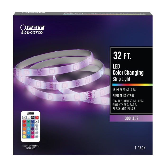 Feit Electric 32 Foot Color Changing LED Strip Light With Remote (TAPE384/RGB)