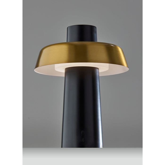 Adesso ADS360 Pirlo LED Cordless Table Lamp Black (AD9204-01)