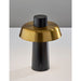 Adesso ADS360 Pirlo LED Cordless Table Lamp Black (AD9204-01)
