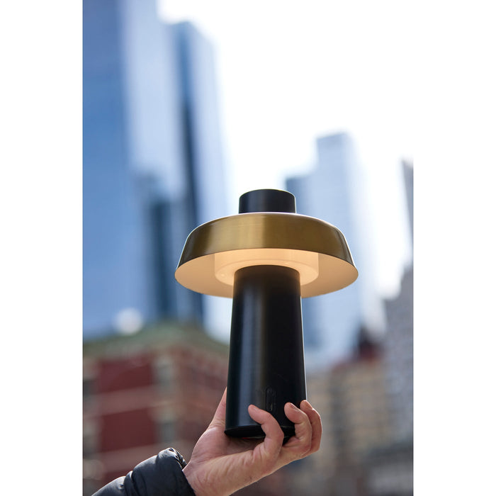 Adesso ADS360 Pirlo LED Cordless Table Lamp Black (AD9204-01)