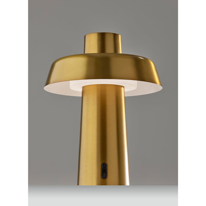 Adesso ADS360 Pirlo LED Cordless Table Lamp Antique Brass (AD9204-21)