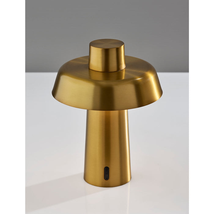 Adesso ADS360 Pirlo LED Cordless Table Lamp Antique Brass (AD9204-21)