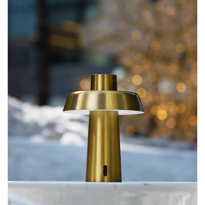 Adesso ADS360 Pirlo LED Cordless Table Lamp Antique Brass (AD9204-21)