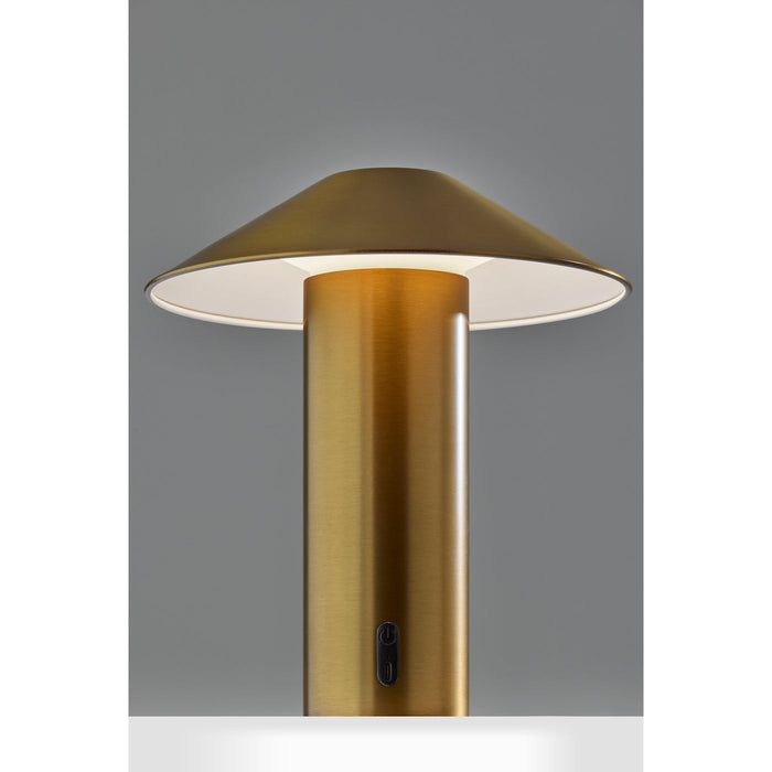 Adesso ADS360 Pina LED Cordless Table Lamp Antique Brass (AD9205-21)